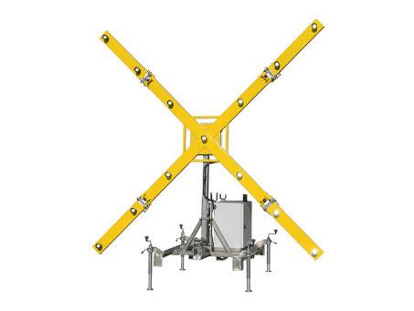 Mobiles LED-Hindernisfeuer FIREFLY zur Markierung der Sperrung der Start- und Landebahn